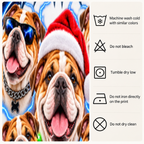 Personalized Bulldog Christmas Shirt – Custom Dog Name Holiday Graphic Tee