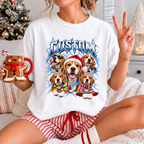 Personalized Beagle Christmas Shirt – Custom Dog Name Holiday Graphic Tee