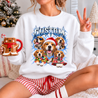 Personalized Beagle Christmas Shirt – Custom Dog Name Holiday Graphic Tee