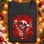 Boston Terrier Christmas Shirt – Merry Christmas Boston Terrier Lover Holiday Graphic Tee