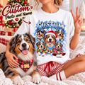 Personalized Australian Shepherd Christmas Shirt – Custom Dog Name Holiday Graphic Tee