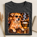 Cool Mixed Breed Dog Bar Graphic T-Shirt