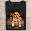 Golden Retriever Beer & Cigar T-Shirt