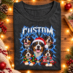 Personalized Bernese Mountain Dog Christmas Shirt – Custom Dog Name Holiday Graphic Tee