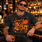 German Shepherd Bar Night Graphic Tee