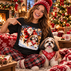Shih Tzu Santa Christmas Shirt – Holiday Dog Lover Tee