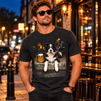 Border Collie Beer & Cigar T-Shirt