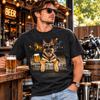 German Shepherd Beer & Cigar T-Shirt