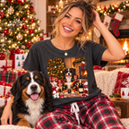 Christmas Bernese Mountain Dog Vintage T-shirt