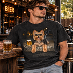 Yorkshire Terrier Beer & Cigar T-Shirt