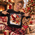 Yorkshire Terrier Santa Christmas Shirt – Holiday Dog Lover Tee