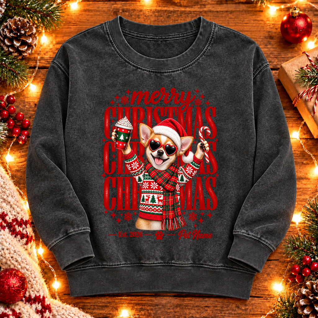 Chihuahua Christmas Shirt – Merry Christmas Chihuahua Lover Holiday Graphic Tee