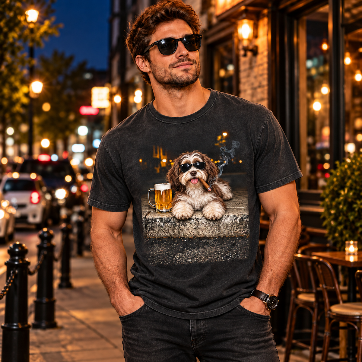 Havanese Beer & Cigar T-Shirt