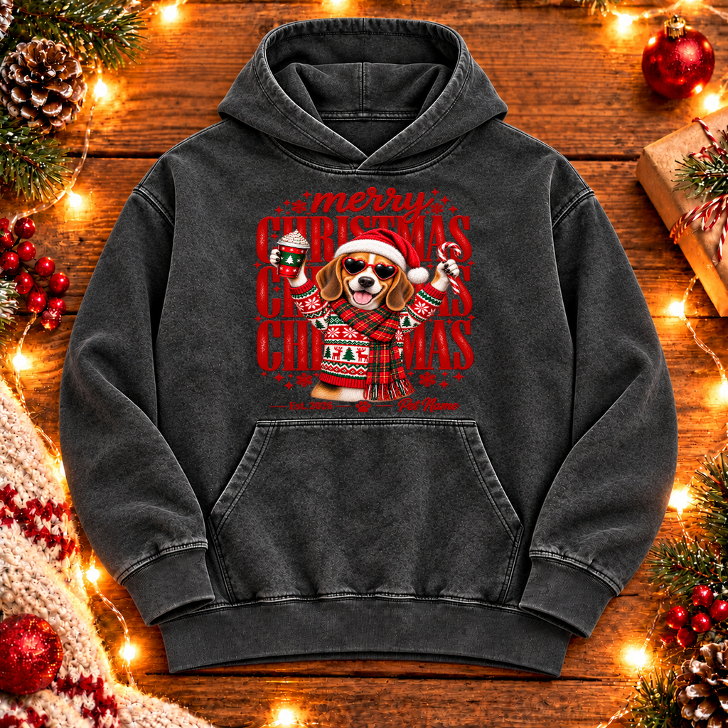 Beagle Christmas Shirt – Merry Christmas Beagle Lover Holiday Graphic Tee