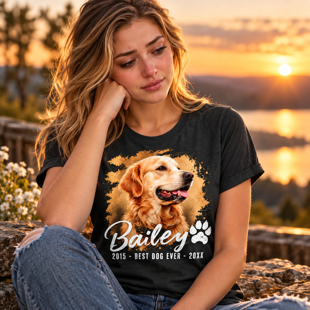 Golden Retriever Memorial Shirt – Best Dog Ever Tee