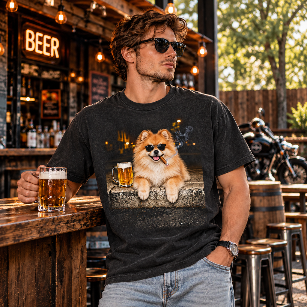 Pomeranian Beer & Cigar T-Shirt
