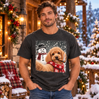 Poodle Christmas Selfie Stole The Snowman’s Nose T-shirt