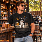Border Collie Beer & Cigar T-Shirt