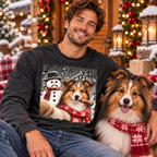 Shetland Sheepdog Christmas Selfie Stole The Snowman’s Nose T-shirt