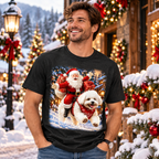Poodle Santa Christmas Shirt – Holiday Dog Lover Tee