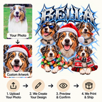 Personalized Australian Shepherd Christmas Shirt – Custom Dog Name Holiday Graphic Tee