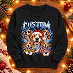 Personalized Beagle Christmas Shirt – Custom Dog Name Holiday Graphic Tee