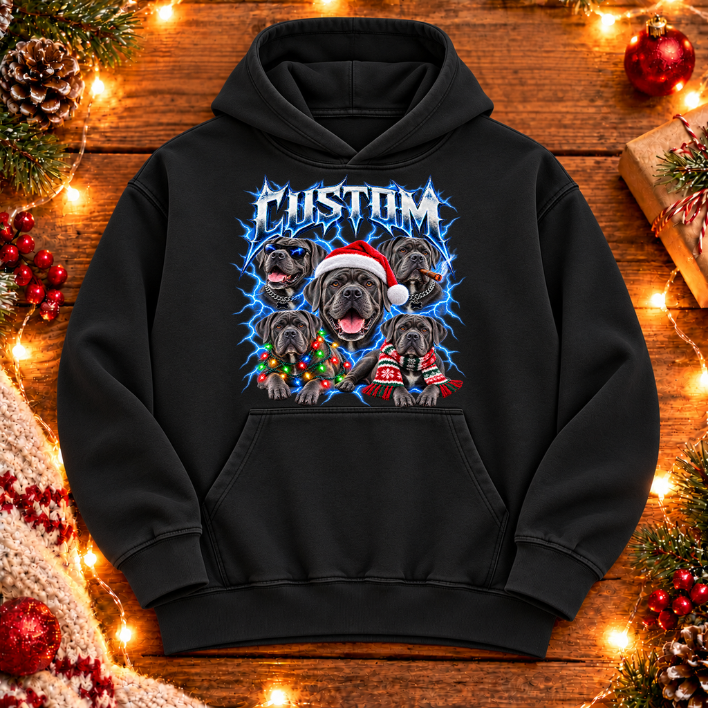 Personalized Cane Corso Christmas Shirt – Custom Dog Name Holiday Graphic Tee