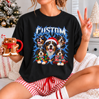 Personalized Bernese Mountain Dog Christmas Shirt – Custom Dog Name Holiday Graphic Tee