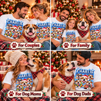 Personalized Bulldog Christmas Shirt – Custom Dog Name Holiday Graphic Tee