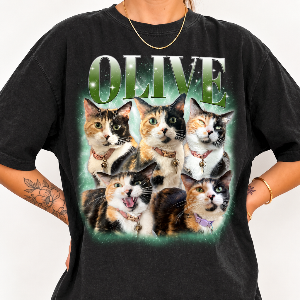 Comfort Colors® Custom Cat Shirt, Custom Dog Bootleg Shirt