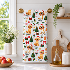 Christmas Dog - Personalized Kitchen Towel