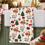 Christmas Dog - Personalized Kitchen Towel