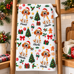 Christmas Dog - Personalized Kitchen Towel