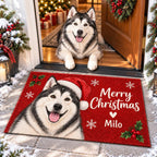 Personalized Christmas Dog Doormat