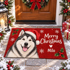 Personalized Christmas Dog Doormat