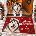 Personalized Christmas Dog Doormat