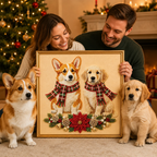 Personalized 3D Pearl Art DIY Kit – Custom Pet Christmas