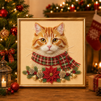 Personalized 3D Pearl Art DIY Kit – Custom Pet Christmas