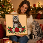 Personalized 3D Pearl Art DIY Kit – Custom Pet Christmas