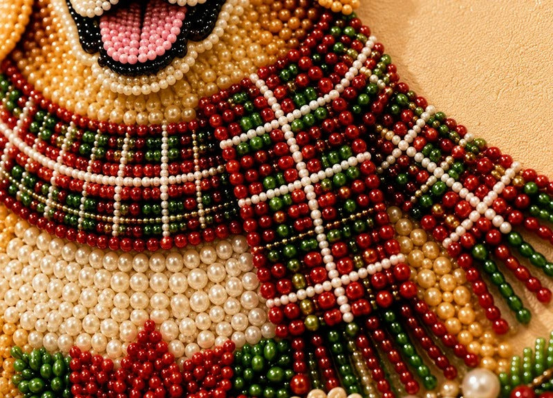 Personalized 3D Pearl Art DIY Kit – Custom Pet Christmas