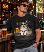 Australian Shepherd Beer & Cigar T-Shirt