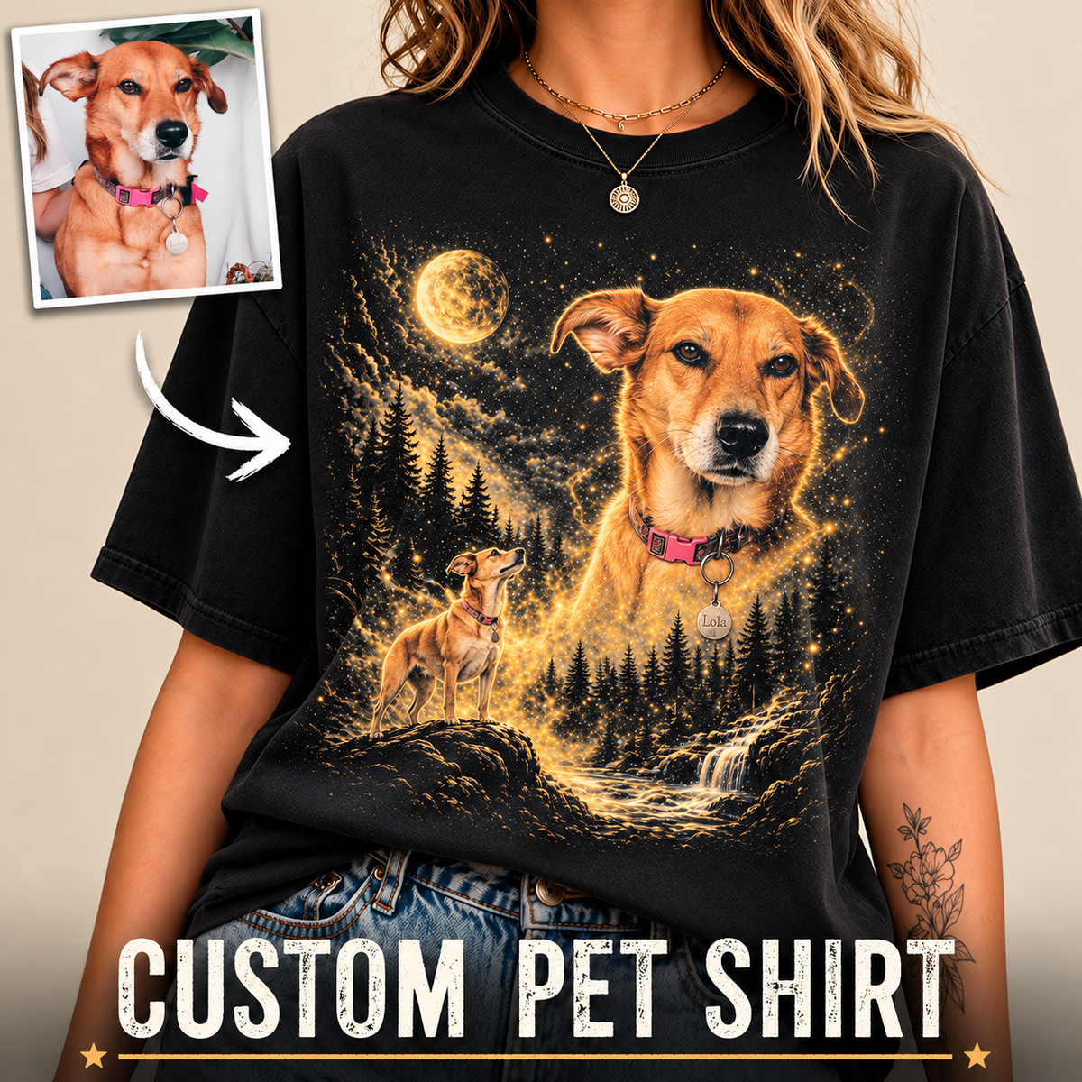 Comfort Colors® Custom Pet Photo Shirt