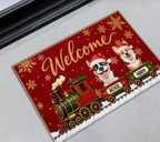 Merry Dogs Welcome - Personalized Doormat