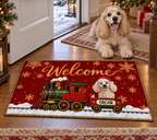 Merry Dogs Welcome - Personalized Doormat